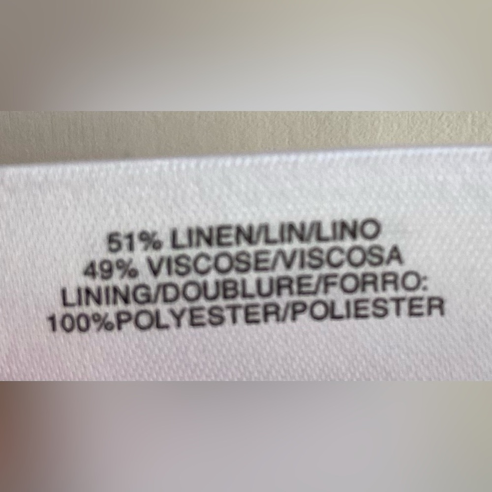 Linen wide leg pants, NWT - Picture 10 of 10